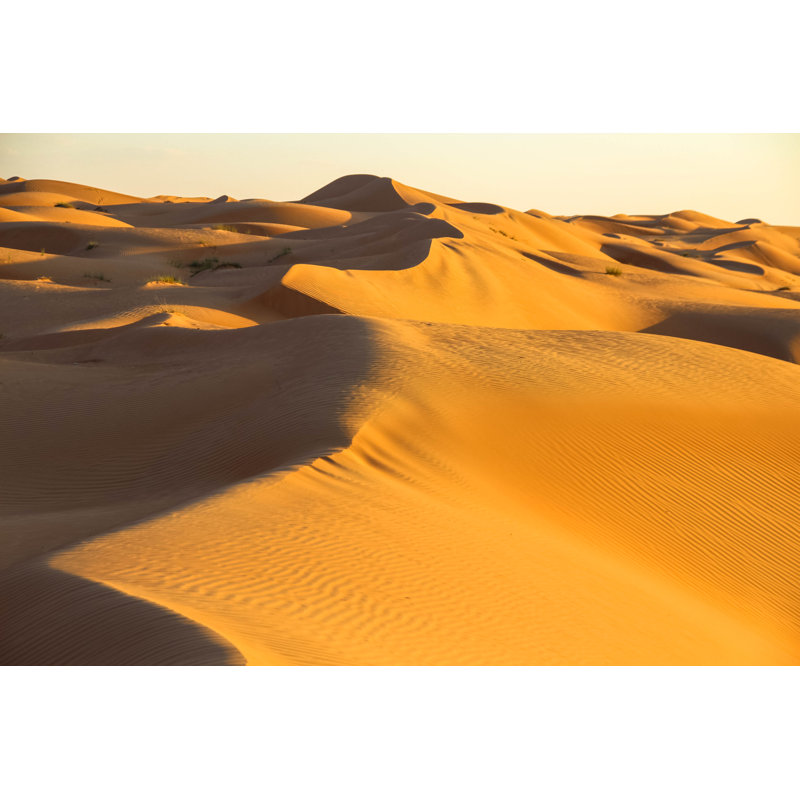 Sand Dunes Desert - Illustration sans cadre sur toile, H 24 po x l 36 po