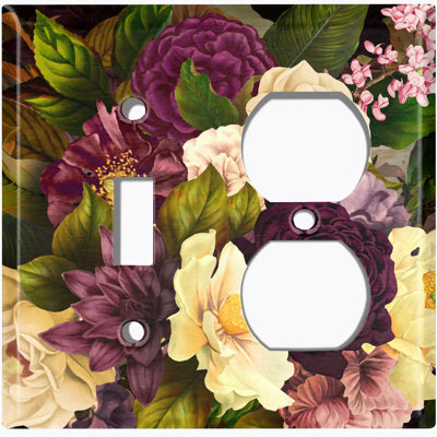Patterned 2 - Gang Combination Plate Standard Combination Wall Plate