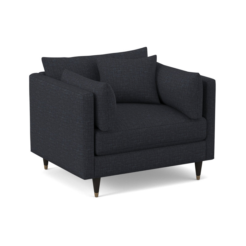 Touffeté de 45 po de largeur Zehava, Chenille marine Napa