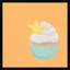 Starfruit Cupcake Painting by Katy Montica-728225092-728225093