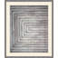Linear Paths To The Past Gray 2 Framed Acrylic Painting Print-172526559