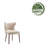 Whitbourne Fabric Dining Chairs with Rubberwood Legs-2019740206