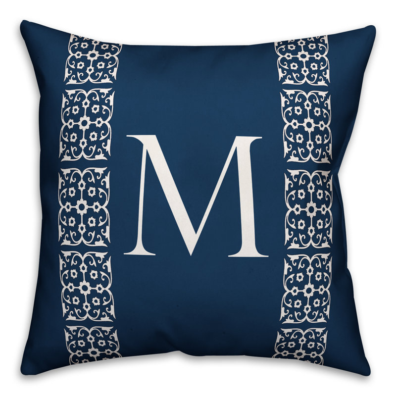 Reversible Throw Pillow, M