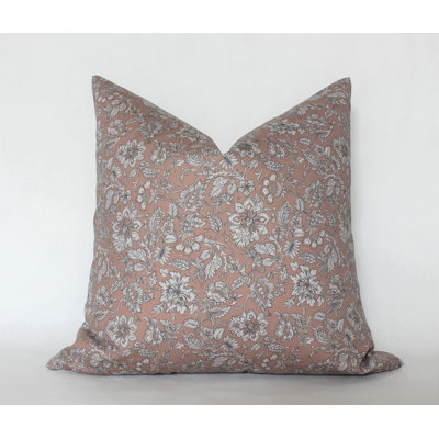 Floral Cotton Pillow Cover