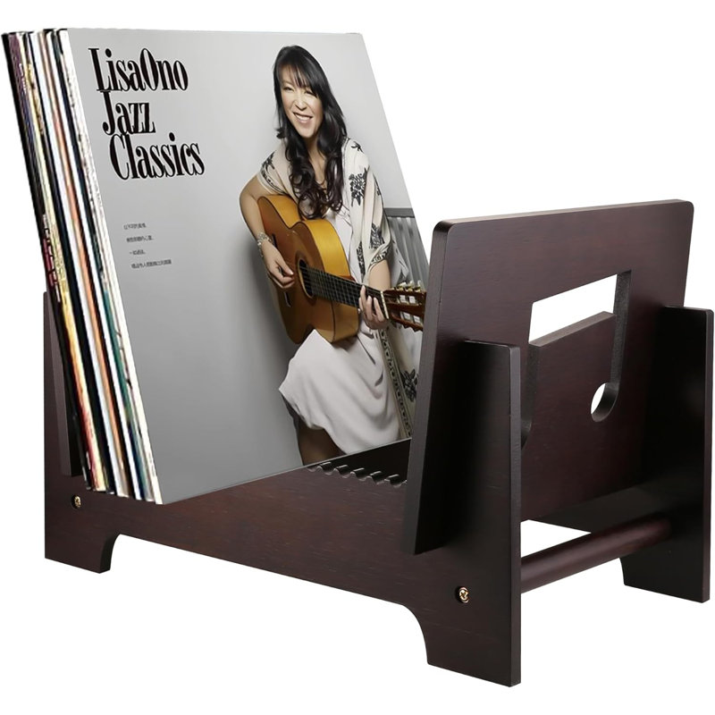 Rangement de table en bambou H 11,02 po, Noyer