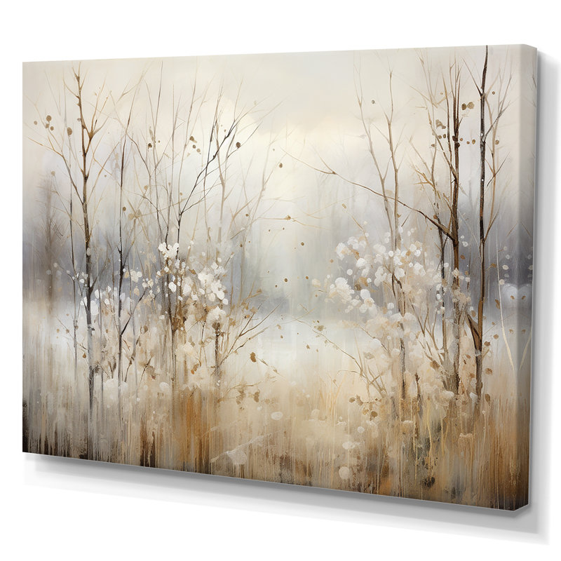 «Winter Meadow View calmness II», impressions sur toile Meadow, H 20 po x l 12 po, Toile tendue, Sans cadre