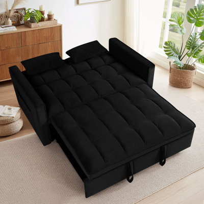 Canapé-lit convertible 3-en-1 53 po Modern Velvet
