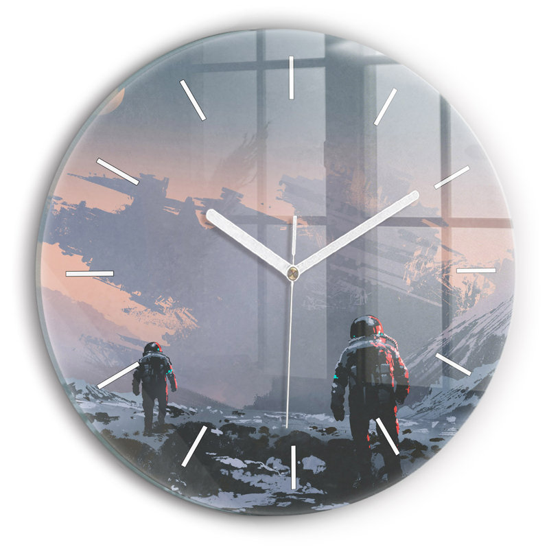 Glass Wall Clock