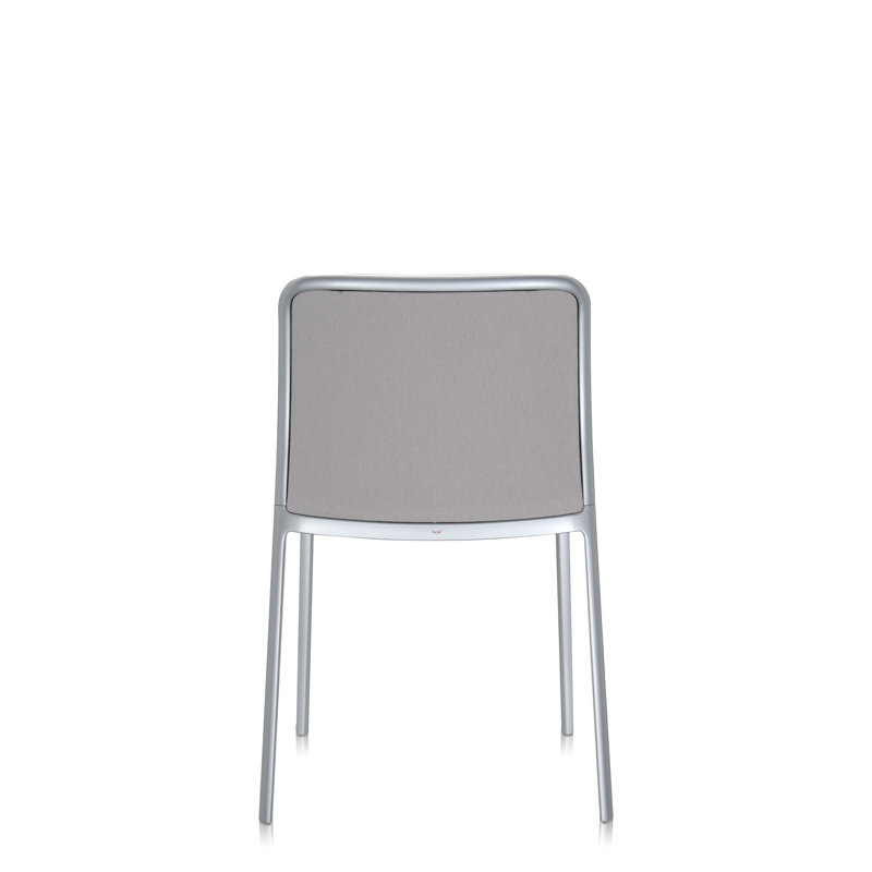 Audrey Soft Armchair, Lycra Beige, Polished Aluminum