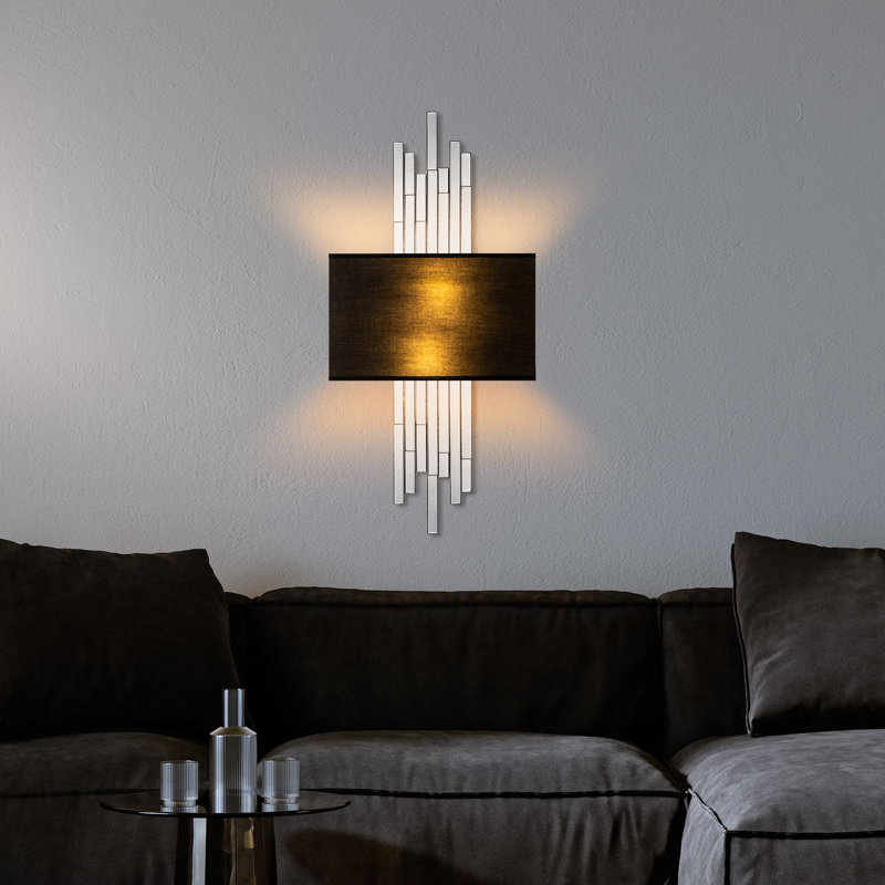 Lampe murale, Blanc, Noir