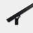 Modern Architectural Aluminum Stair Handrail For Indoor And Outdoor Stairs, Wall Mount Staircase Railing Kit With Stainless Steel Brackets And Screws, Powder Coated-125368825-125368823