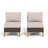 Salem Armless Wicker Outdoor Patio Chair with Cushions-96337084