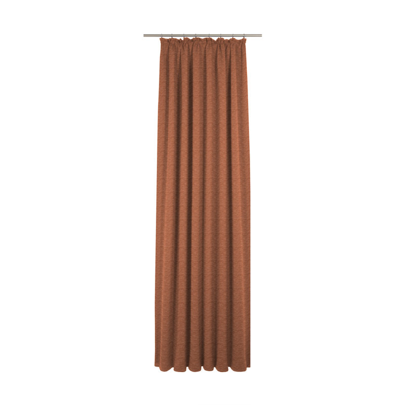 Beloit Pinch Pleat Room Darkening Curtain, Terra, 270cm Width x 245cm Drop