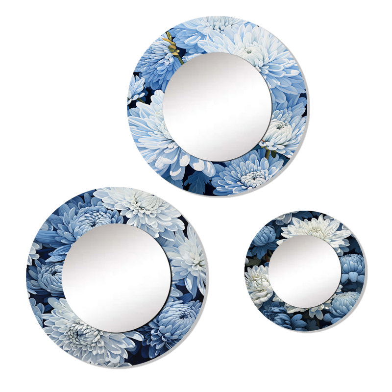 Devarian Metal Round Mirror