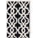 Tapis noir touffeté à la main Daphne