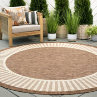 Round Outdoor Rugs You'll Love | Wayfair