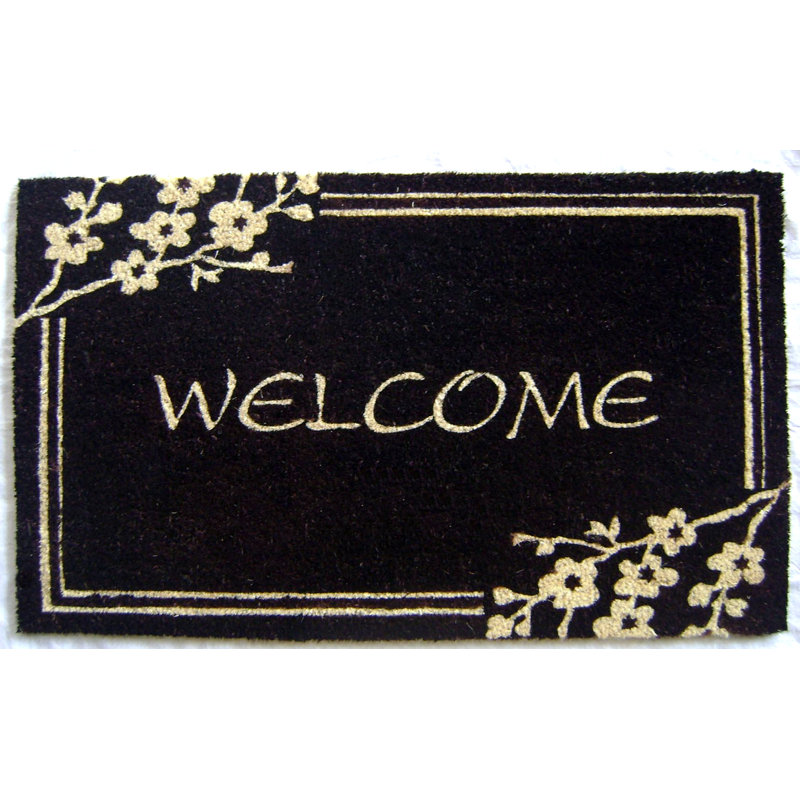 Aprilia Non-Slip Floral Outdoor Doormat
