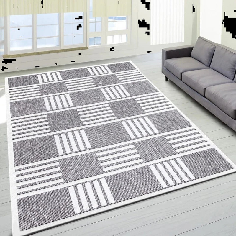Geometric Area Rug, Rectangle 200 x 290 cm