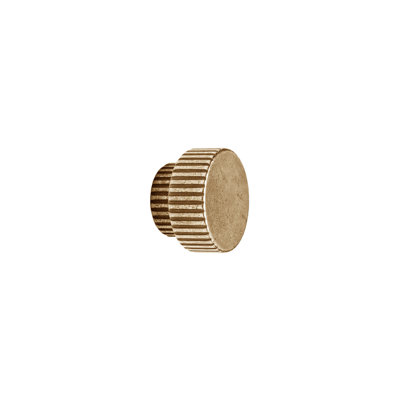 Flute Bronze Mushroom Knob