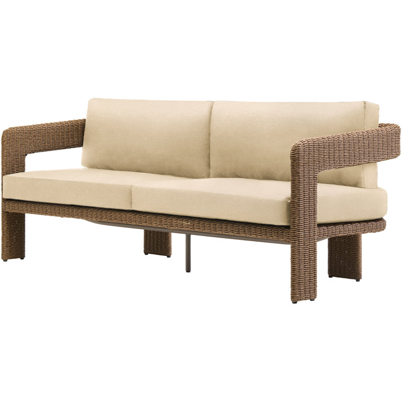 Aster Outdoor Patio Sofa - Canvas Beige, Canvas Beige
