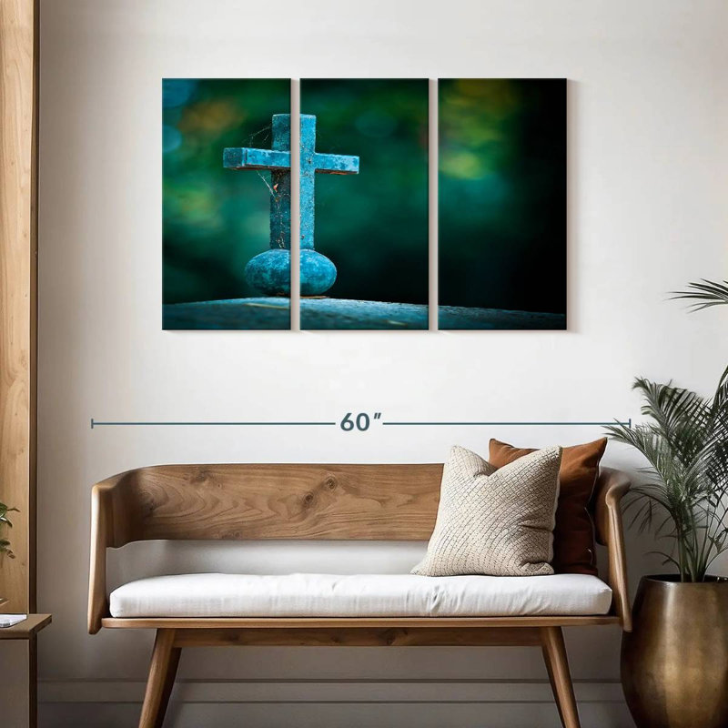 Adella Old Cross, 28" H x 45" W