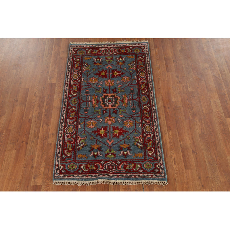 Tapis bleu Oushak 3 x 5