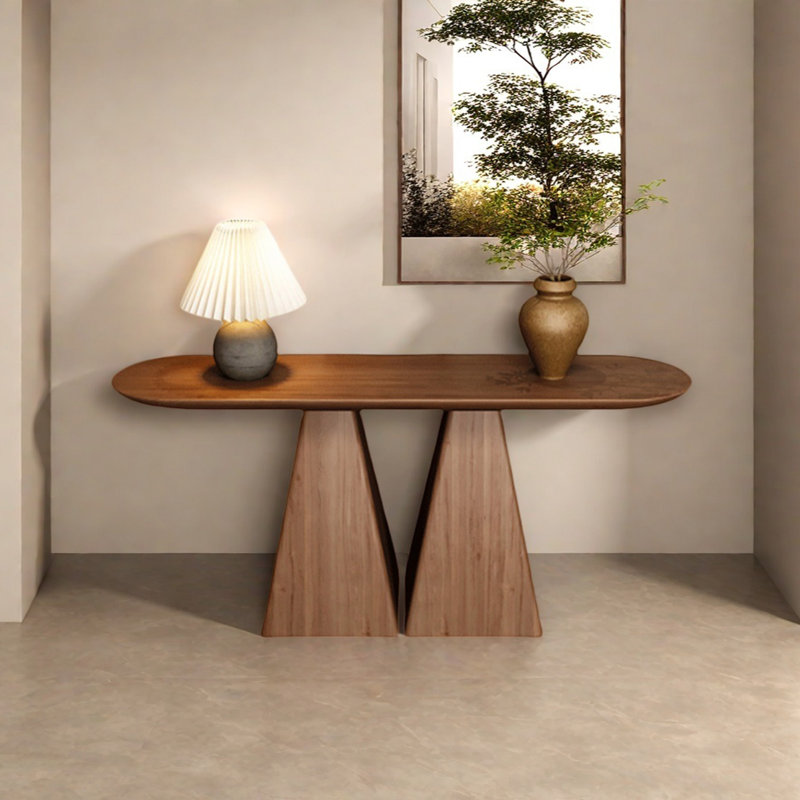 Console Retro Minimalist Art, H 31,5 po x l 70,87 po x P 11,81 po, Brun