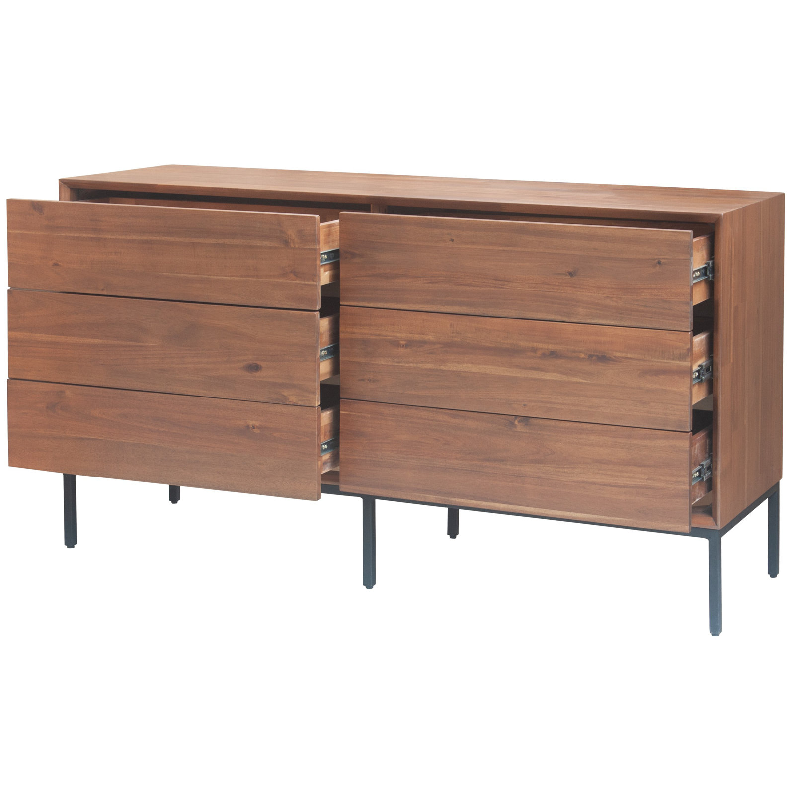 Josie 57" Acacia Dresser, Brown, 6