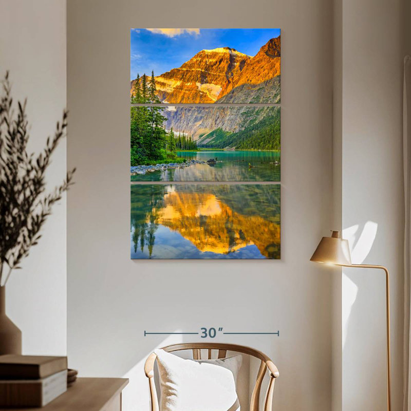 Alvord Mount Edith Cavell Alpenglow, H 65 po x l 42 po