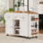 85.5" Kitchen Island with Extendable Dining Table, Kitchen Storage Table with 3 Side Open Shelves, Rolling Kitchen Island with Power Outlet, 3 Drawers, 2 Doors, for Kitchen, Dining Room-129761740