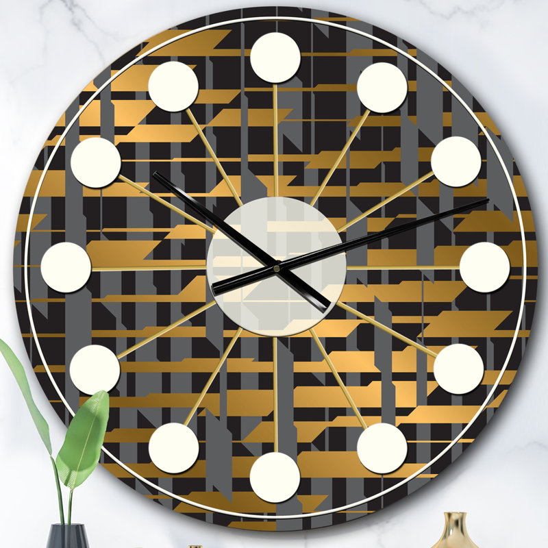 Horloge murale Mid-Century, Surdimensionné