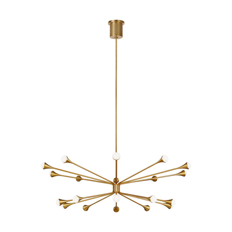 Lody 20 - Light LED Chandelier, Aged Brass