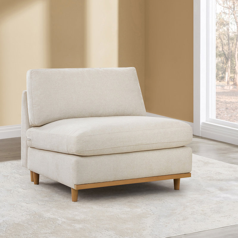 Fauteuil d'appoint surdimensionné 34 po Laima Assiatou, Lin lin