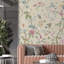 Bordure florale pelez et collez-100667630