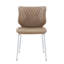 Mid-Century Dining Chairs Set with Ergonomic Comfort and Electroplated Legs-129865829