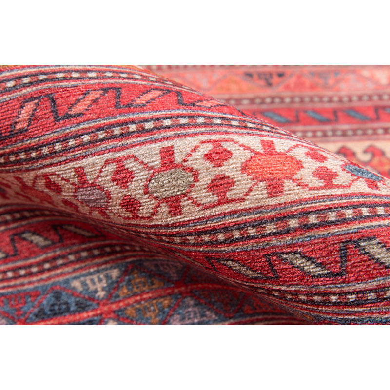 Tapis rouge de style sud-ouest Nuria, Rectangle 3 pi x 5 pi