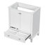 Meuble-lavabo 30 po sans lavabo, base seulement, armoire de salle de bain multifonctionnelle avec portes et tiroir, cadre et panneau de fibres à densité moyenne, blanc-1484665194