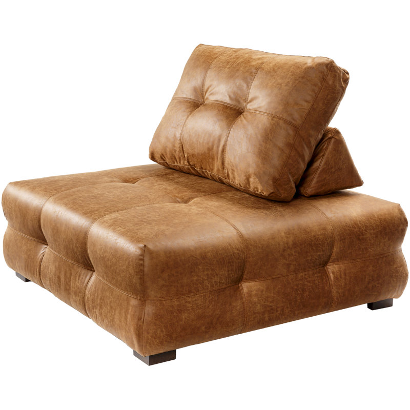 Serena Modern Modular Chair, Brown
