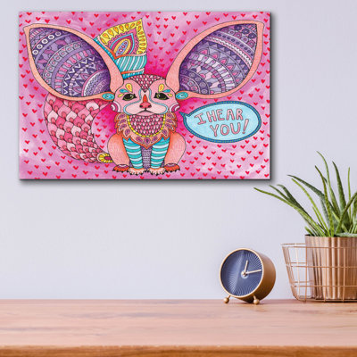 Trinx 'Irresistible Animals 16' by Hello Angel Acrylic Glass Wall Art, ACR-47066