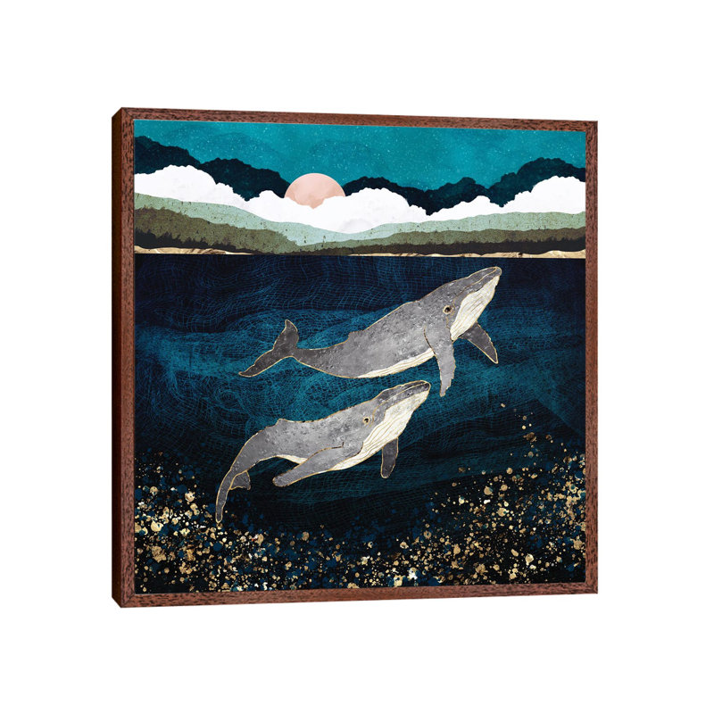 Bond VI - Print on Canvas, 66.04 cm H x 66.04 cm W, Classic Brown Wood Framed