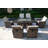 6 - Person Wicker Patio Dining Set with Rectangular Table , Cushions Included