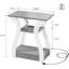 Ensemble de 2 tables de bout avec station de charge, table d'appoint à 3 niveaux avec tablette de rangement, table de chevet multifonctionnelle pour le salon et la chambre à coucher-948277860