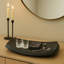 Plateau décoratif décoratif pour table basse Decor - Plateau décoratif décontracté pour repose-pieds, bijoux, bibelots ou comptoir de cuisine - 19 po, noir