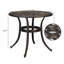 Table d'appoint en aluminium thermolaqué Reinna-111631012