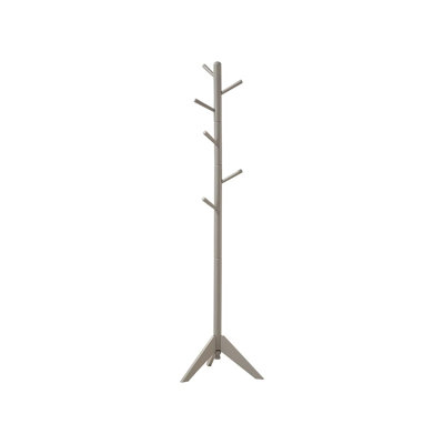 Grey 6-Hook Coat Rack