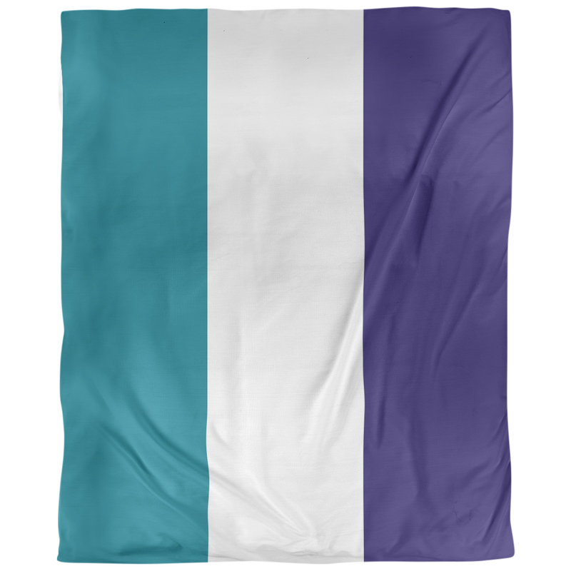 Tissu de basket-ball charlotte, Bleu sarcelle / blanc / mauve foncé