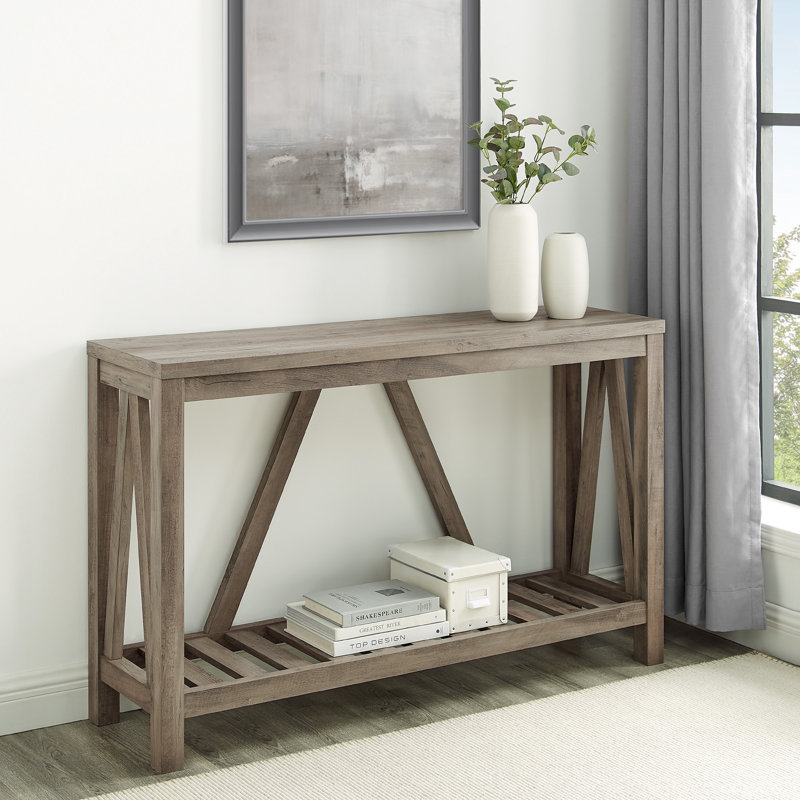 Braemar Console Table, Grey Wash