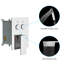 Double pomme de douche carrée 10 po - Fixation murale avec fonction pluie