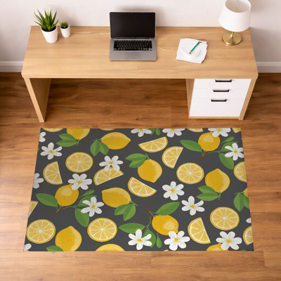 Lemmie Low Profile Non-Slip Decorative Lightweight Office Mat
