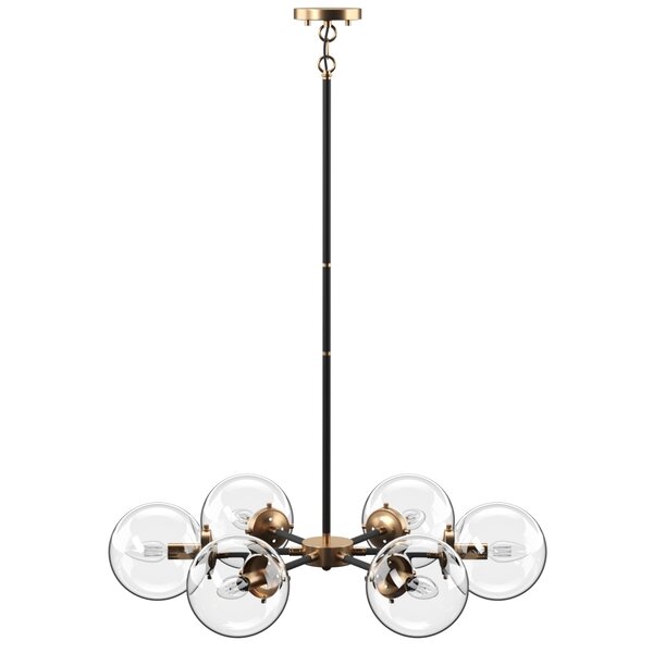 Dion 6 Light Metal Dimmable Sputnik Chandelier & Reviews | Joss & Main